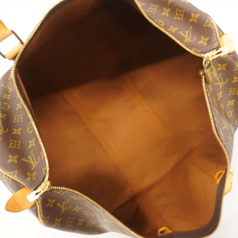 LOUIS VUITTON Brown Monogram Keepall 55 Boston Bag - Picture 4 of 13